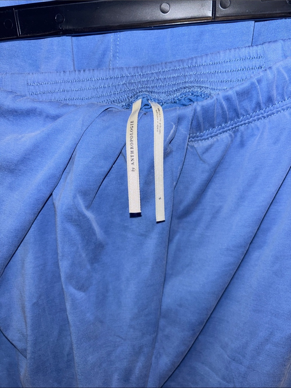 Blue Women's Drawstring Lounge Pants and Top, sold together. By Anthropologie. - Picture 8 of 10
